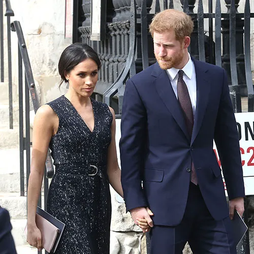 Meghan Markle and Prince Harry during a public event