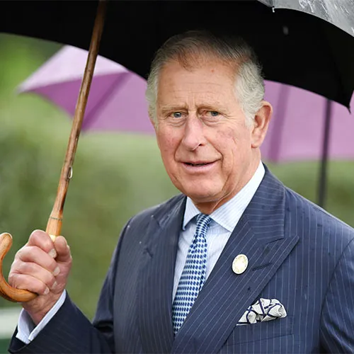 Prince Charles attending an official royal function.