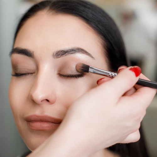 woman with eyeshadow