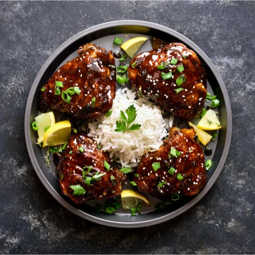 chicken thighs and rice