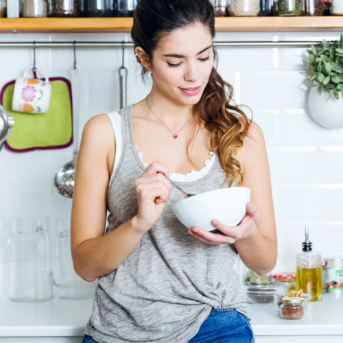 woman eating