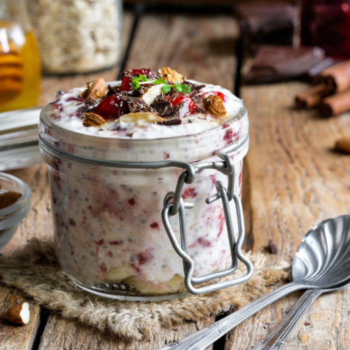 cherry almond overnight oats