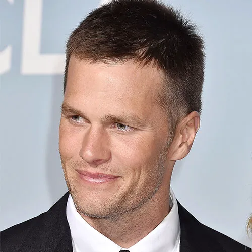 Tom Brady in action on the field, demonstrating his athletic prowess.