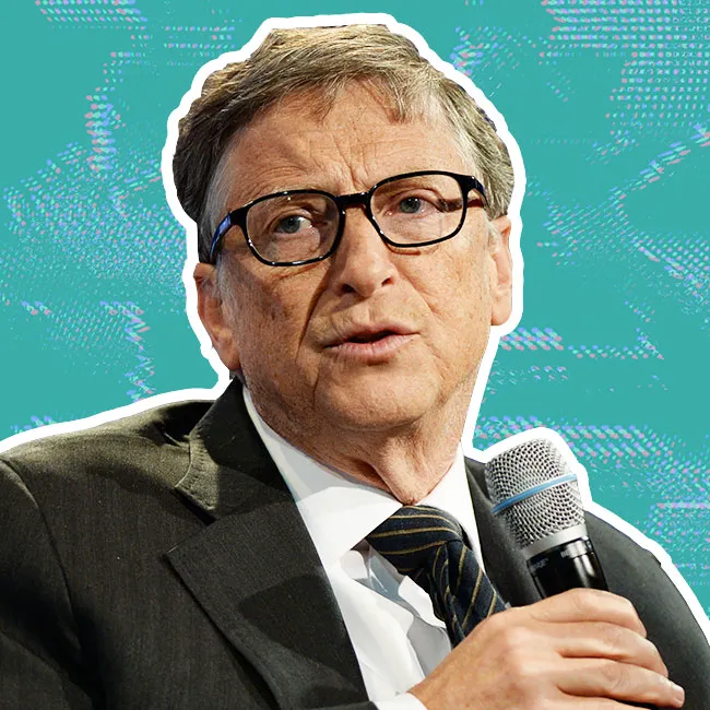 Bill Gates speaking at a tech conference