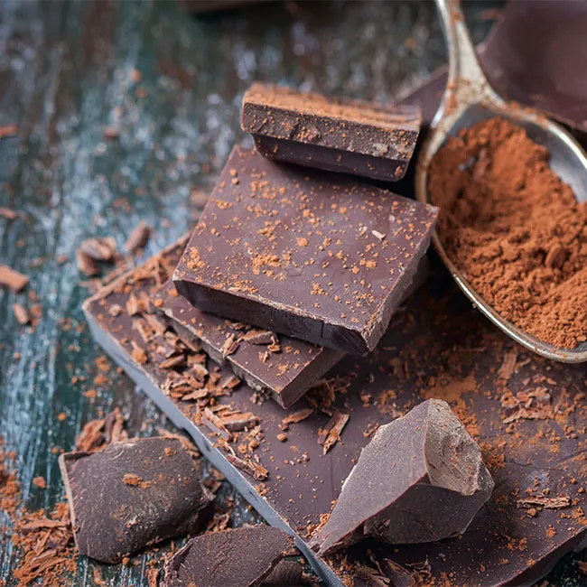 <h2>Dark Chocolate</h2> dark chocolate high fiber foods for weight loss