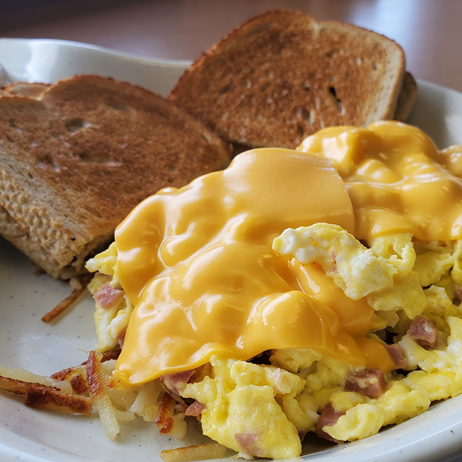 worst unhealthy scrambled egg ingredient