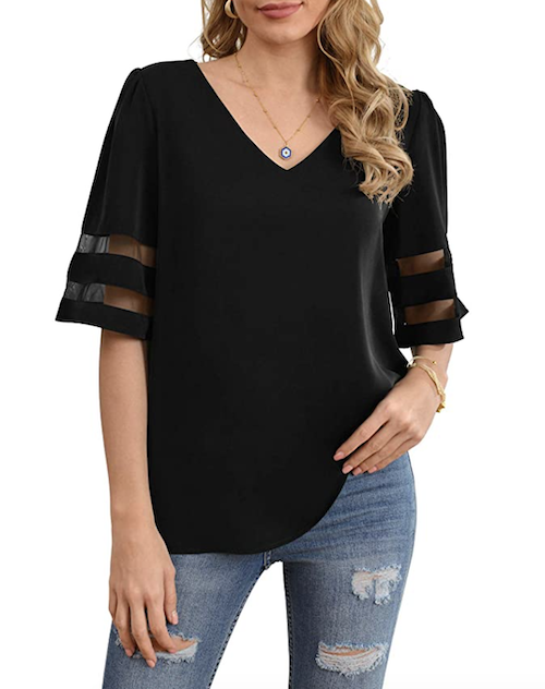 This Stylish V-Neck Summer Top Is A Must-Have & It’s Only $23.99 ...