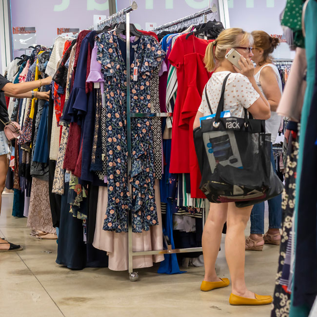 Shopping at Nordstrom's Discount Chain, Rack: Photos