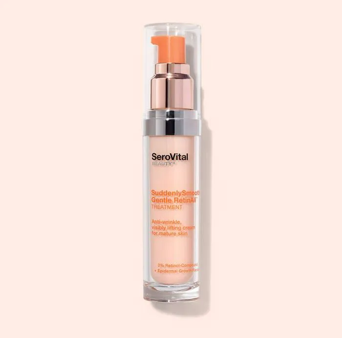 "Close-up of an anti-aging retinol serum"