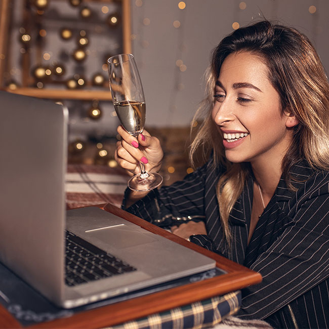 Woman with laptop