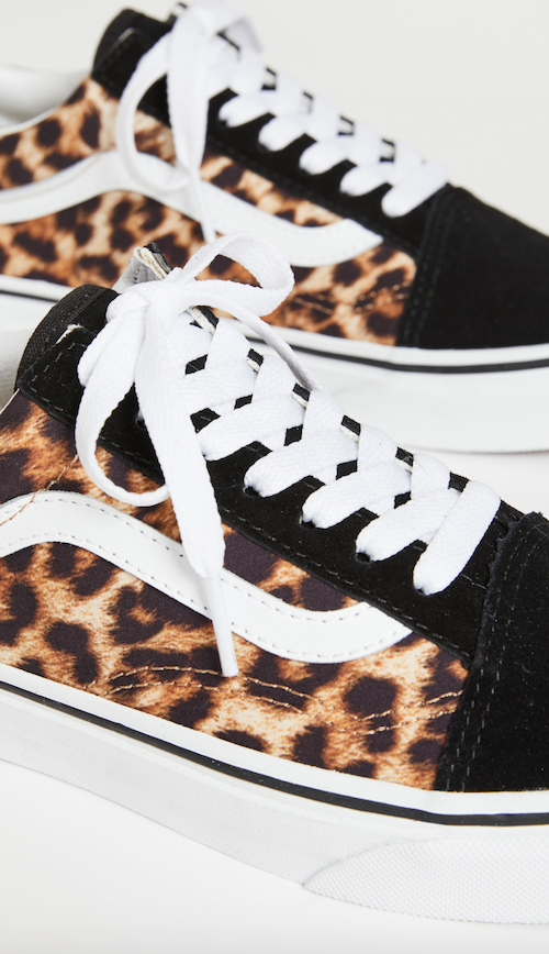 leopard print Vans sneakers