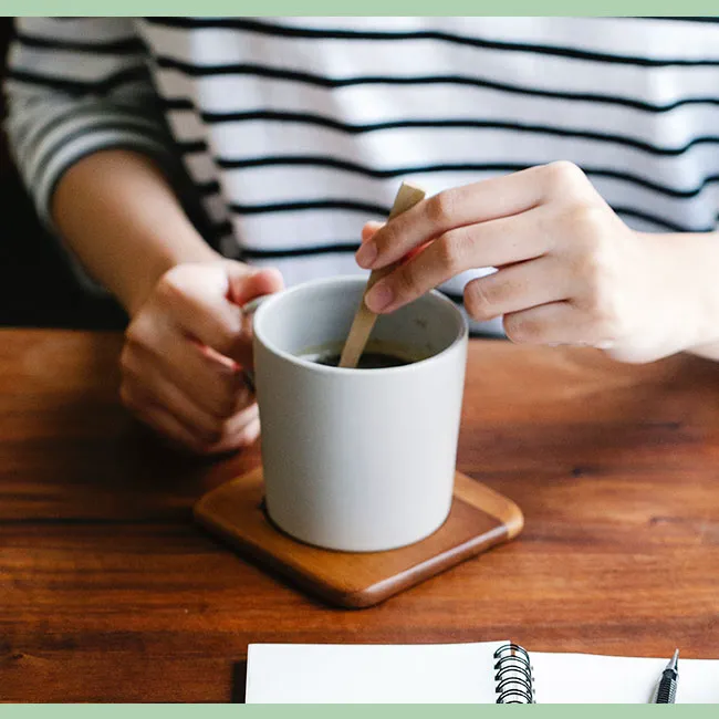 "Woman drinking green tea every day"