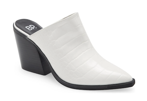 Nordstrom sale mules white