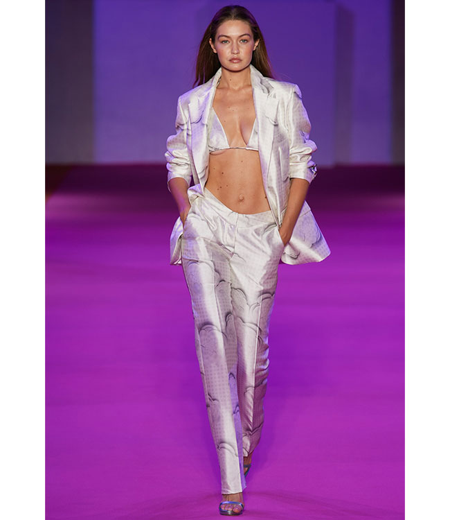 Gigi Hadid Wore A Bra As A Shirt At Fashion Week - SHEfinds