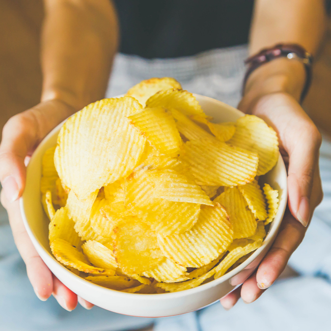 potato chips worst high sodium snack skincare fine lines wrinkles