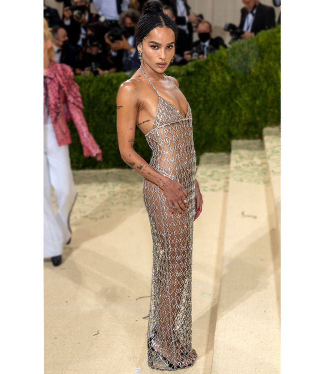 see through dresses met gala kendall jenner zoe kravitz