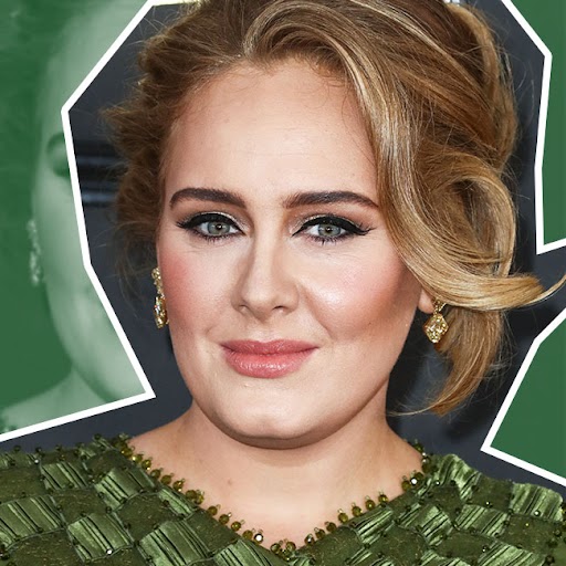 Adele wears a brown all-leather outfit for date night