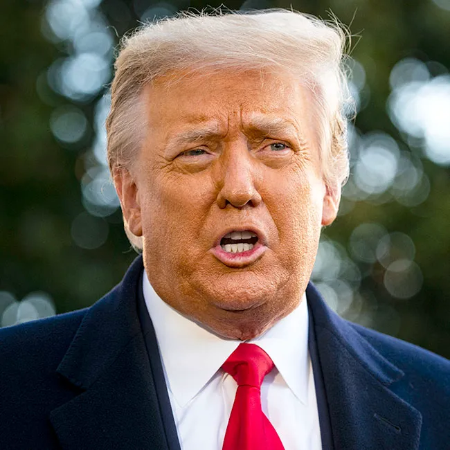 Donald Trump speaking at a public event.