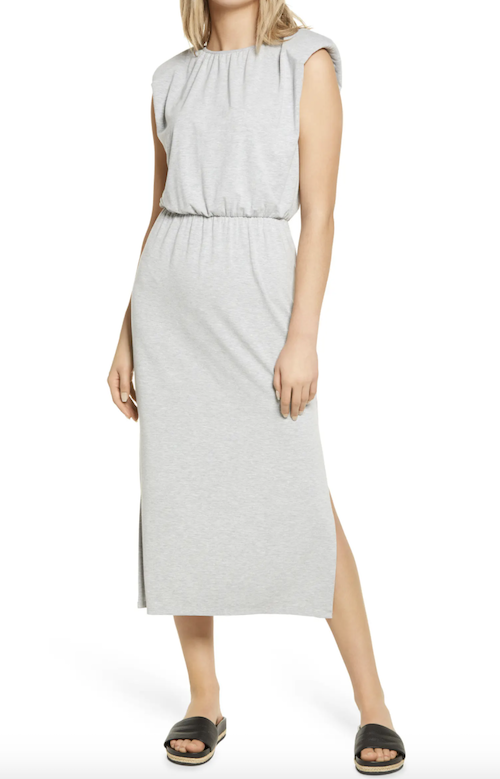 Nordstrom gray midi dress