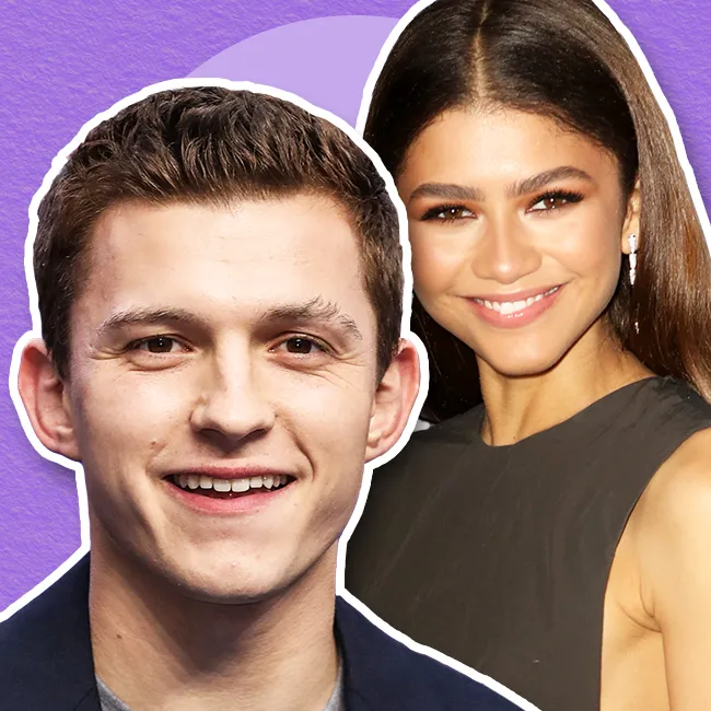 Tom Holland and Zendaya sharing a moment together.