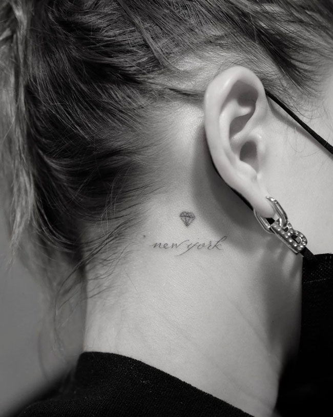 Hailey Bieber Just Got A New Neck Tattoo—See The Pics! SHEfinds