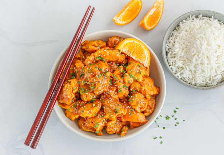 Orange chicken.