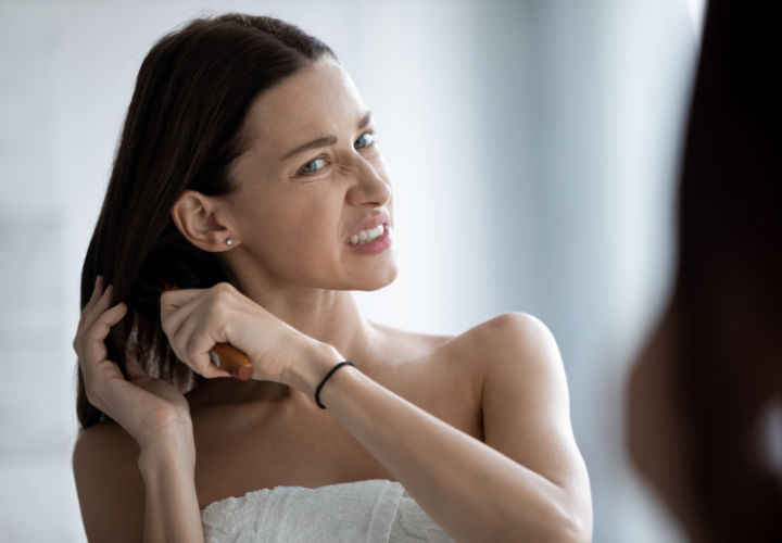 Woman with a bad haircut.