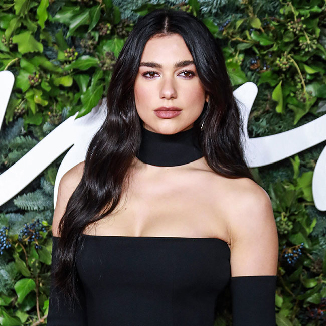 Dua Lipa's Leather Gown Has Cutouts That Show Off Her Abs
