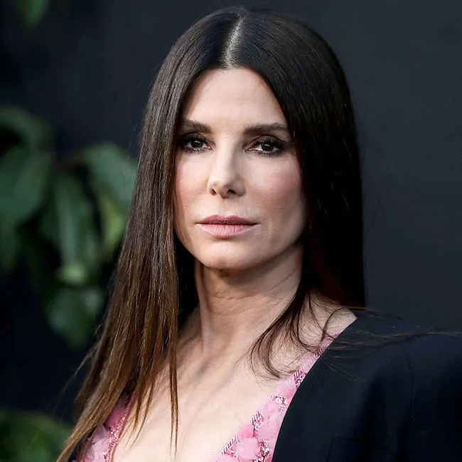 Sandra Bullock smiling at a red carpet event.