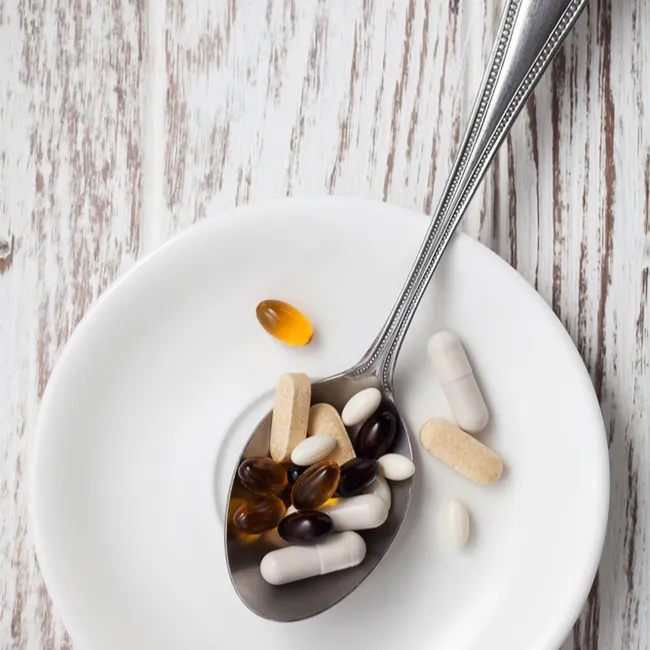 Stylish beauty products arranged on a vanity table