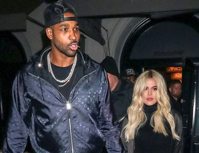 Khloe Kardashian and Tristan Thompson at a glamorous event