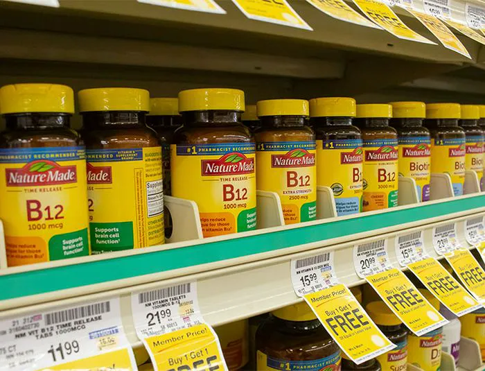 Nature Made vitamin B12 bottles