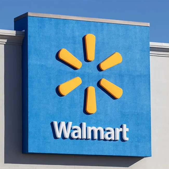 "Walmart store sign"