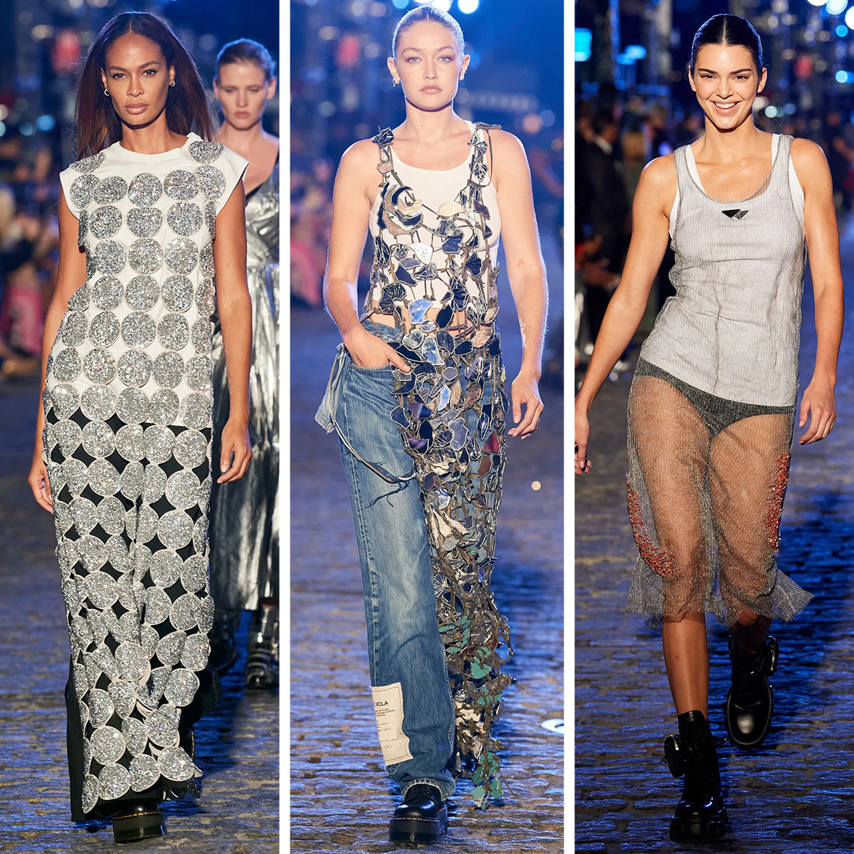 Bella Hadid, Kendall Jenner, And More Rocked The Metallic Trend On The  Runway For Fashion Week—Wait 'Til You See Kendall's Sheer Dress! - SHEfinds