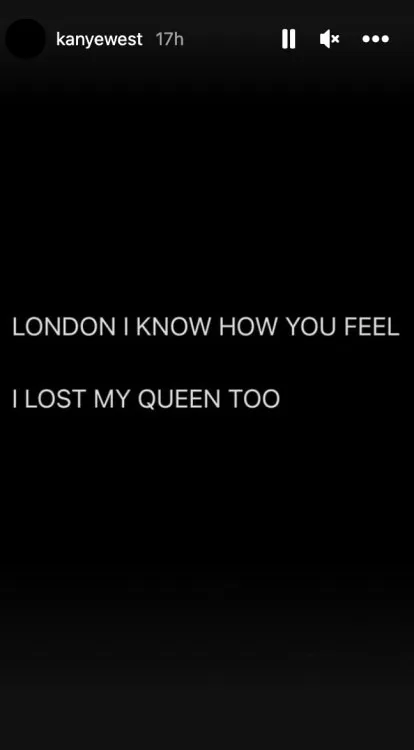 kanye west instagram story lost my queen too