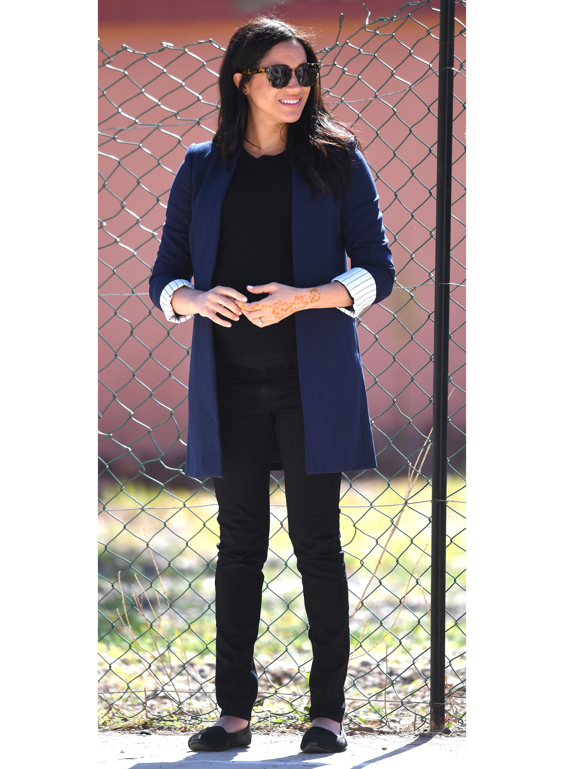 Meghan Markle's Navy Blazer and Black Jeans March 2019