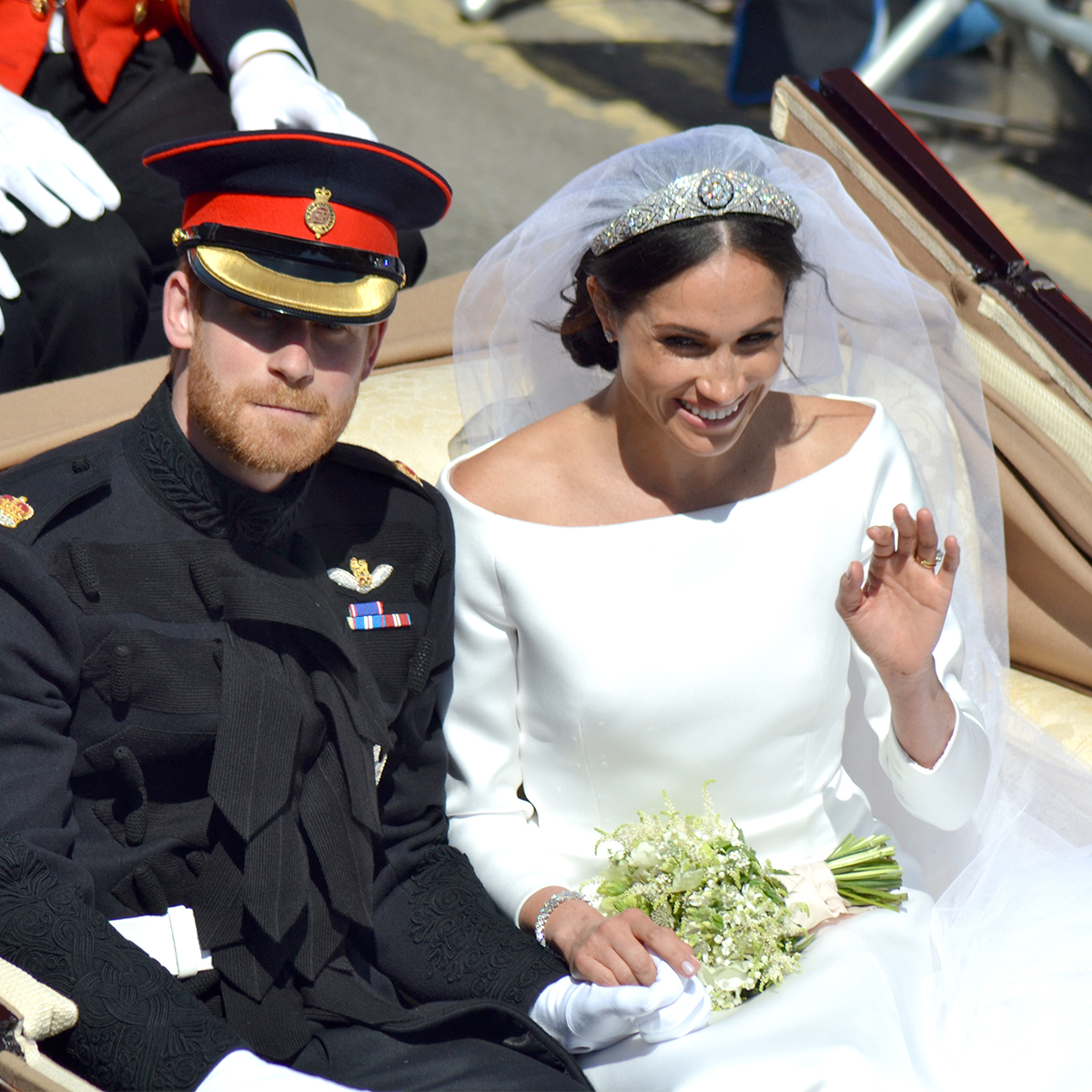 meghan markle prince harry royal wedding 2018 carriage givenchy wedding dress