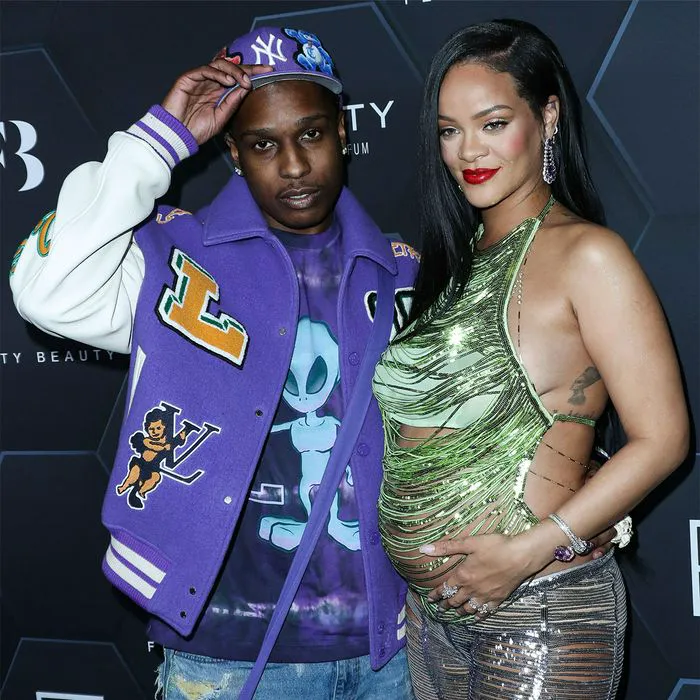 rihanna asap rocky fenty skin celebration