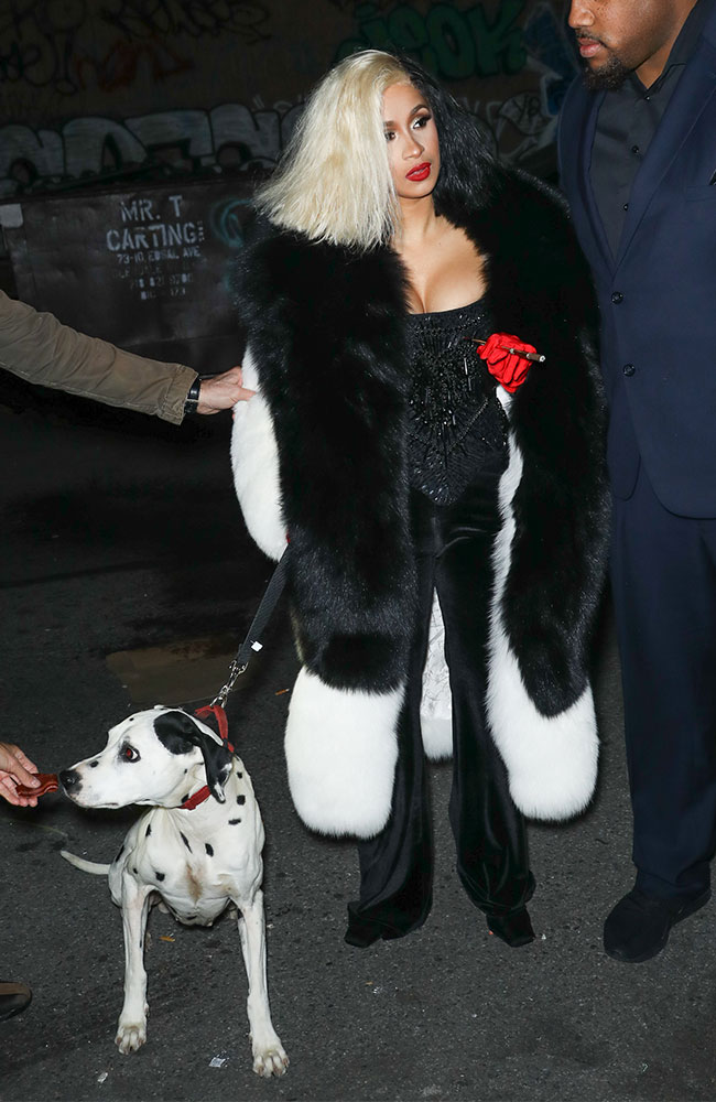 Cardi B Cruella De Vil Halloween costume