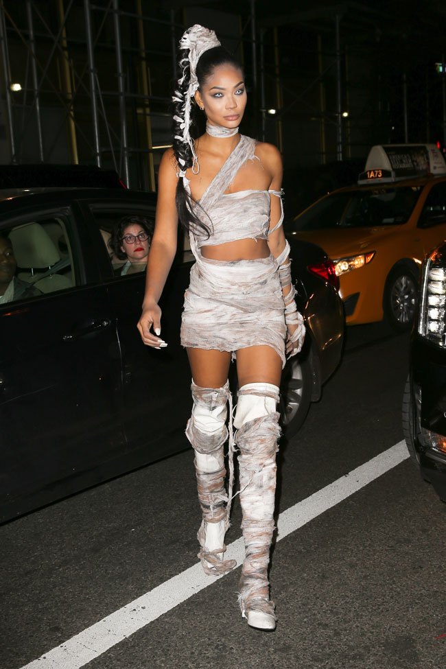 Chanel Iman Mummy Halloween costume