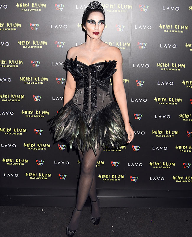 Padma Lakshmi Black Swan Halloween costume