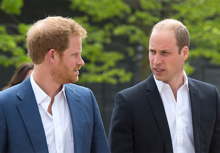 prince harry prince william looking at each other launch of heads together campaign