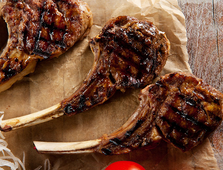 Rack of lamb with parsley