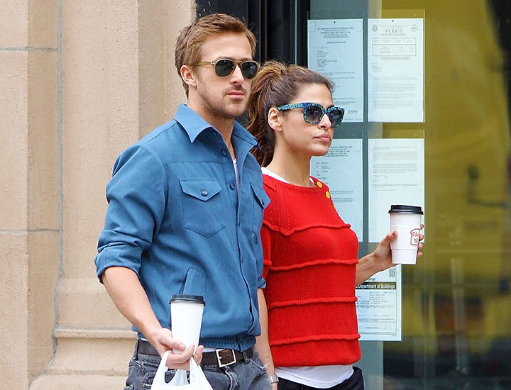 Eva Mendes Ryan Gosling NYC 2012