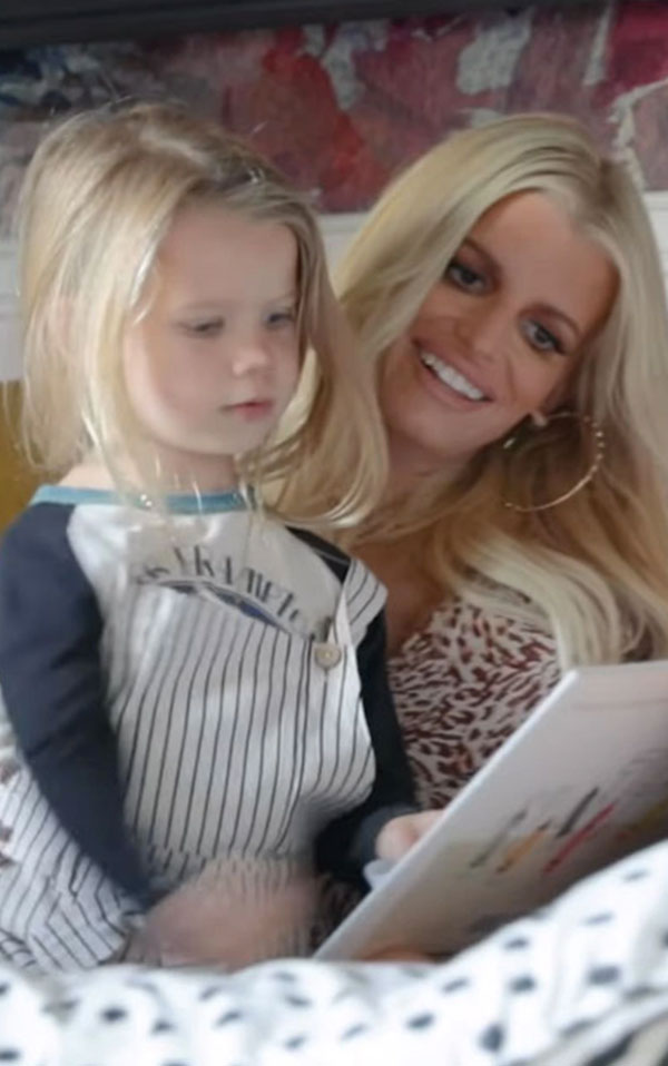 Jessica Simpson and daughter Pottery Barn Kids Instagram video