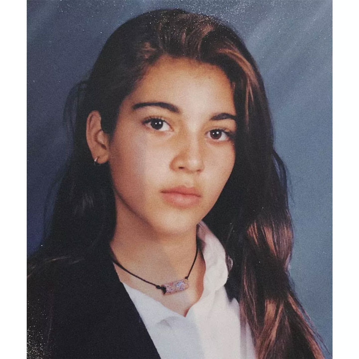 Kim Kardashian 7th grade yearbook photo