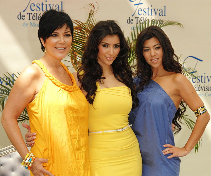 Kim Kardashian Kris Jenner Kourtney KardashianMonte Carlo Television Festival