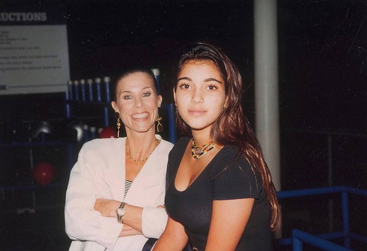 Kim Kardashian with Stepanie Schiller 1990s