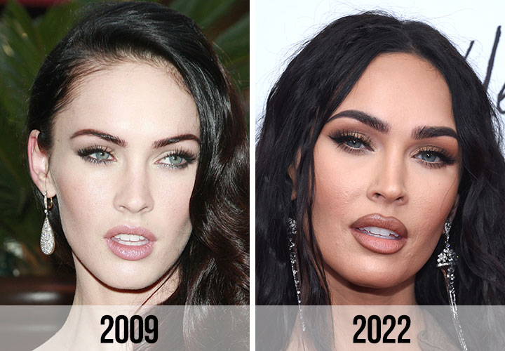 Megan Fox before and after pictures 2009 to 2022