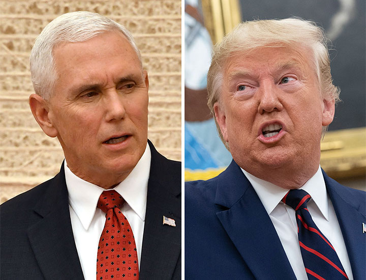 Mike Pence and Donald Trump